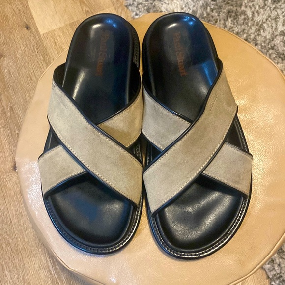 Paul Stuart Punta suede leather slide made in Italy size 10 - Picture 1 of 8